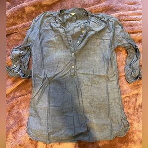 J Crew Denim Chambray Top